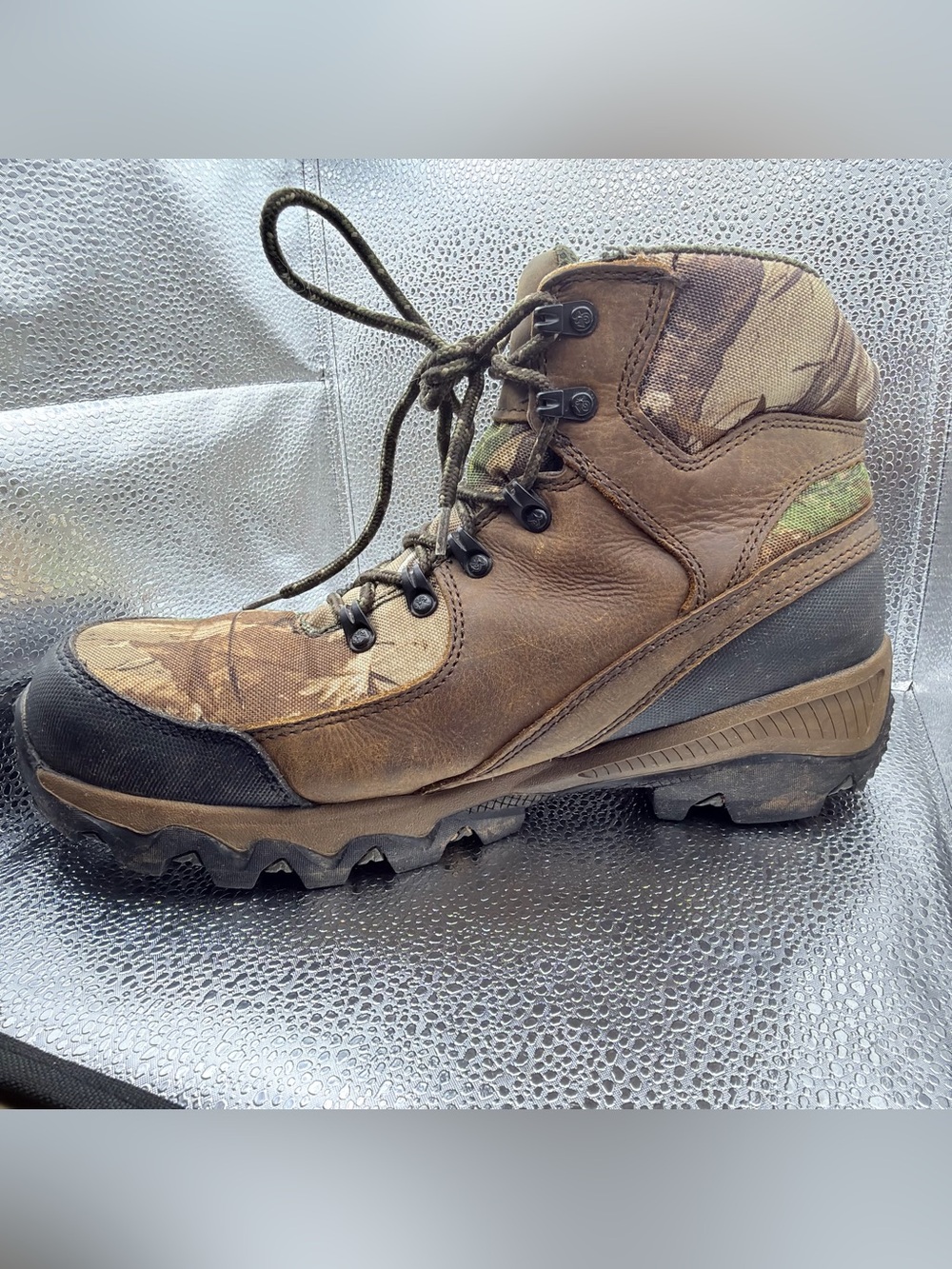 Rocky Men's Camouflage Hunting Boots - Green/Brown/Black - Picture 14 of 15